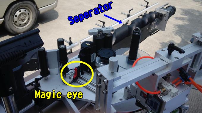 لاک ناخن چسب ماشین نصب کننده برچسب برای بطری های گرد 220V 1.5HP 50 / 60HZ