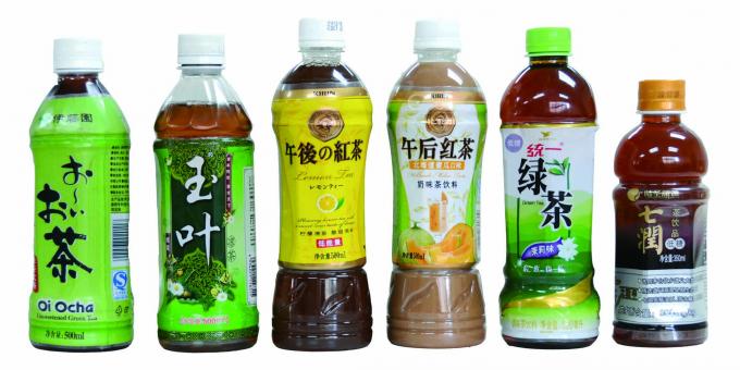 کاربرد برچسب آستین جمع کننده اتوماتیک بطری دو طرفه برای آب معدنی