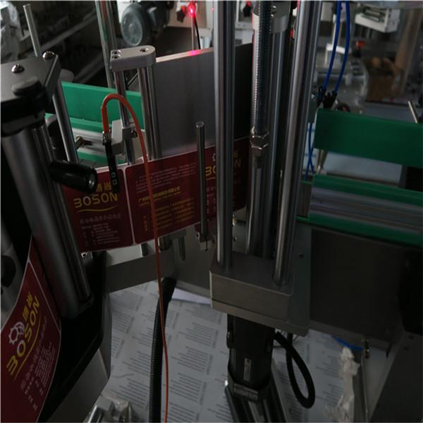 دستگاه برچسب زنی دو طرفه برای برچسب زدن بطری شامپو و مواد شوینده