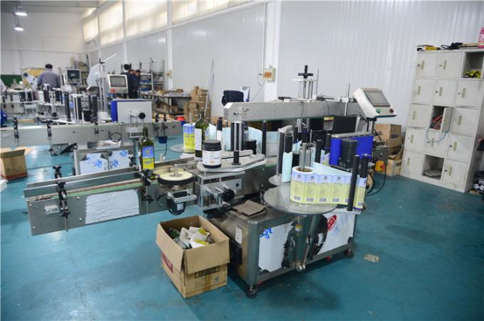 دستگاه برچسب زنی اتوماتیک قوطی های آئروسل برای مواد غذایی پی وی سی، اپلیکاتور برچسب زدن بطری گرد برای بهترین فروش