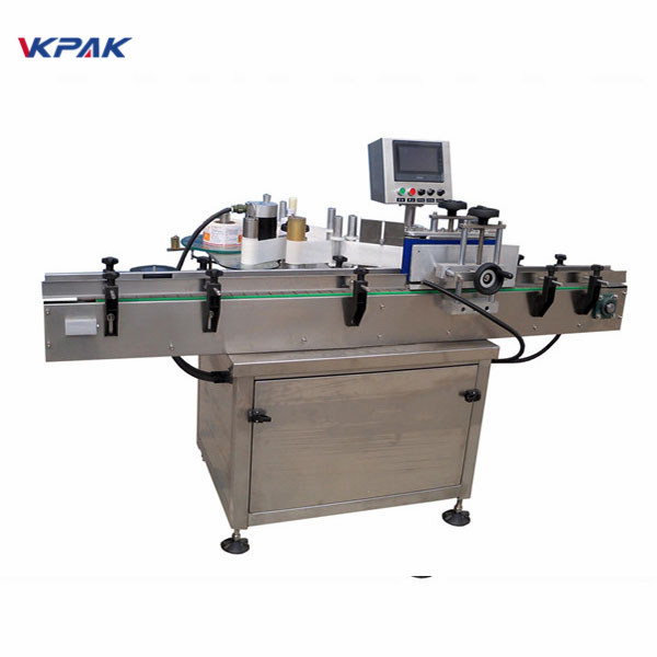 دستگاه برچسب زدن بطری اتوماتیک گرد SUS304 Servo Motor کنترل PLC