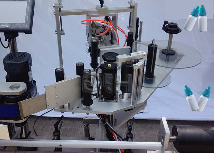 دستگاه برچسب زنی بطری گرد بر چسب عمودی طرفین/پایین چین با تامین کننده اتوماتیک