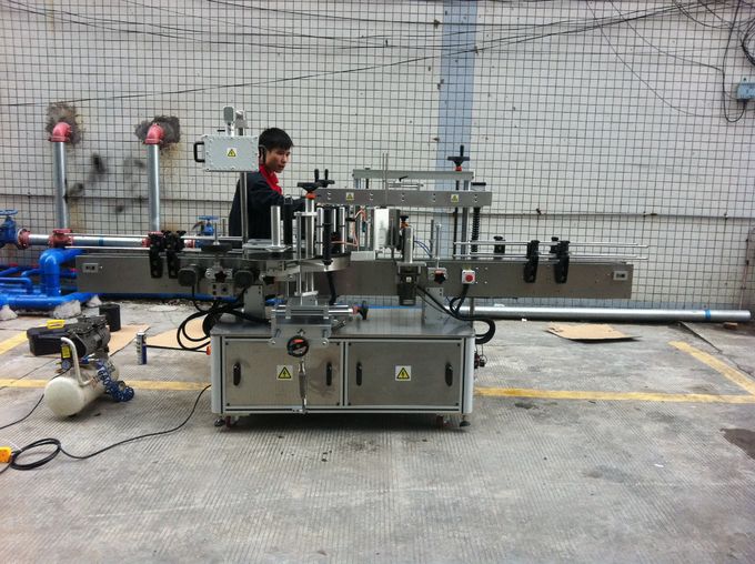 چسب اتوماتیک اتوماتیک دستگاه برچسب زدن بطری گرد برای بطری های حیوانات خانگی جلو و عقب